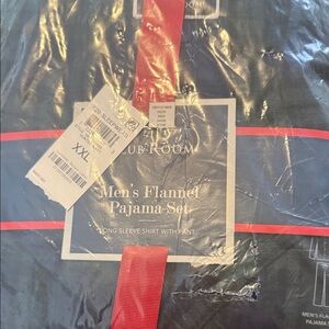 Club Room Men's Flannel Pajama Set - Blue and Red